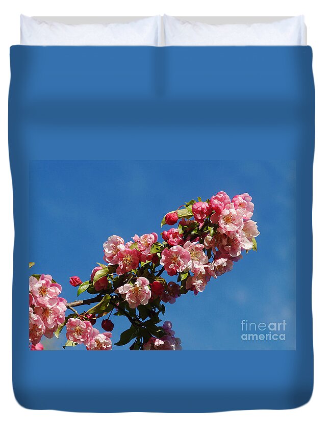 Nature Duvet Cover featuring the photograph Chinese Apple 2 by Rudi Prott