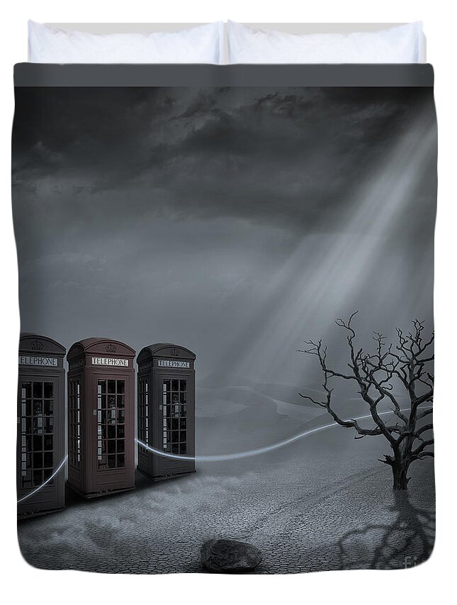 Photo Surrealism Duvet Cover featuring the photograph Choices by Keith Kapple