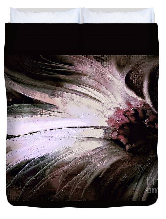 Chrysanthemum Duvet Cover featuring the painting Chrysanth by Shanina Conway
