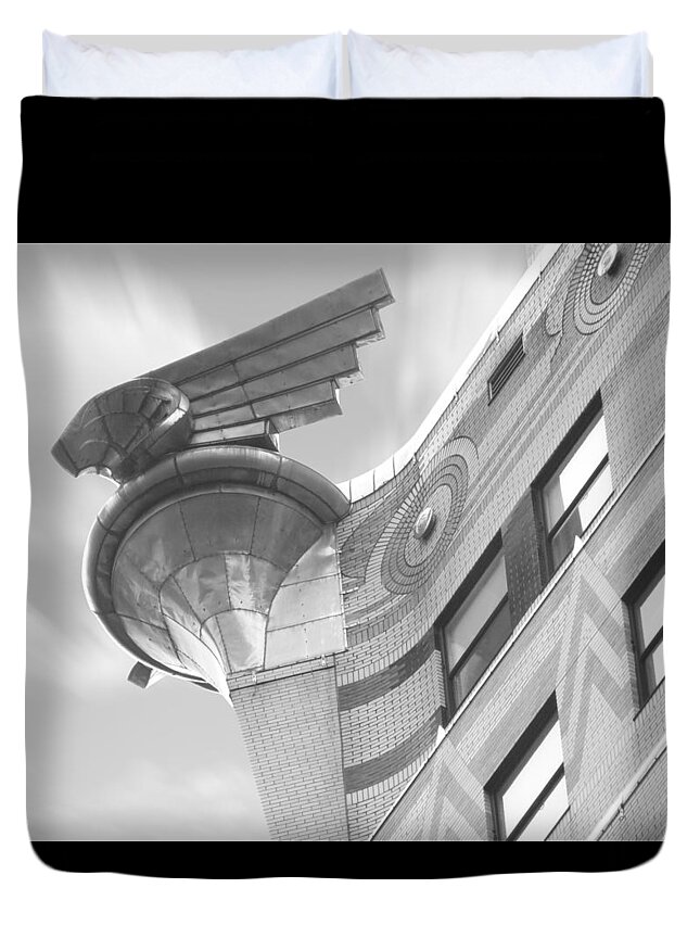 Vintage Architecture Duvet Cover featuring the photograph Chrysler Building 4 by Mike McGlothlen