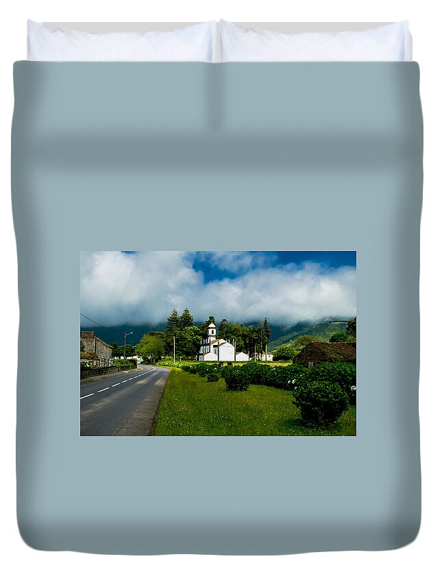 Beautiful Duvet Cover featuring the photograph Church in Seven Cities by Joseph Amaral