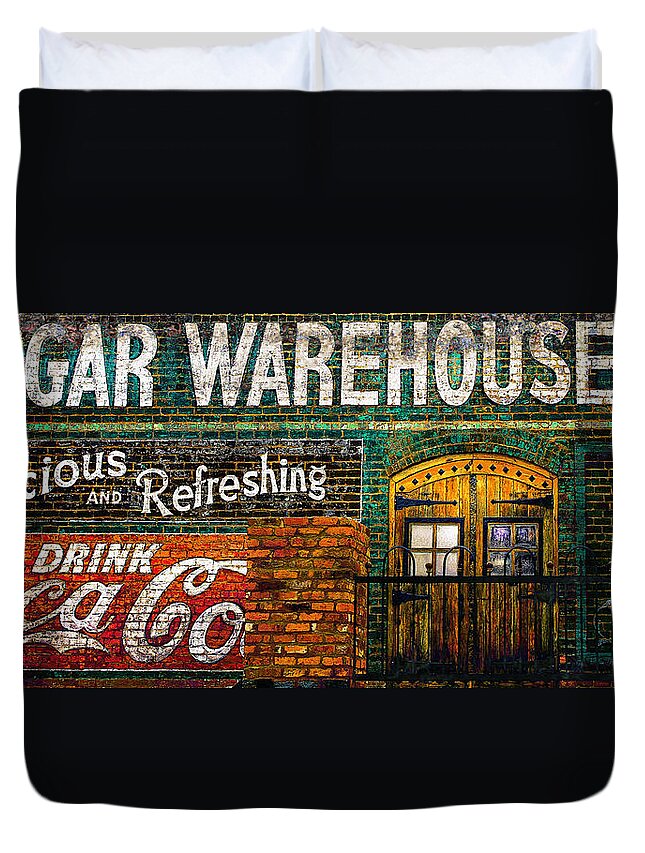Art Deco Duvet Cover featuring the photograph Cigar Warehouse by Gray Artus