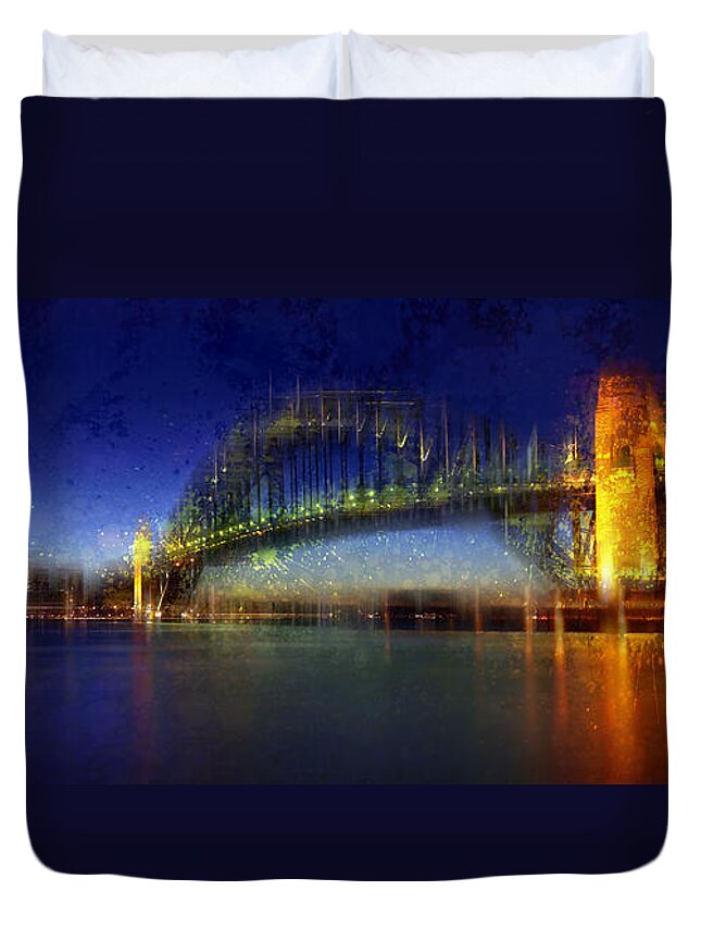 Colorspot Duvet Cover featuring the photograph City-Art SYDNEY by Melanie Viola