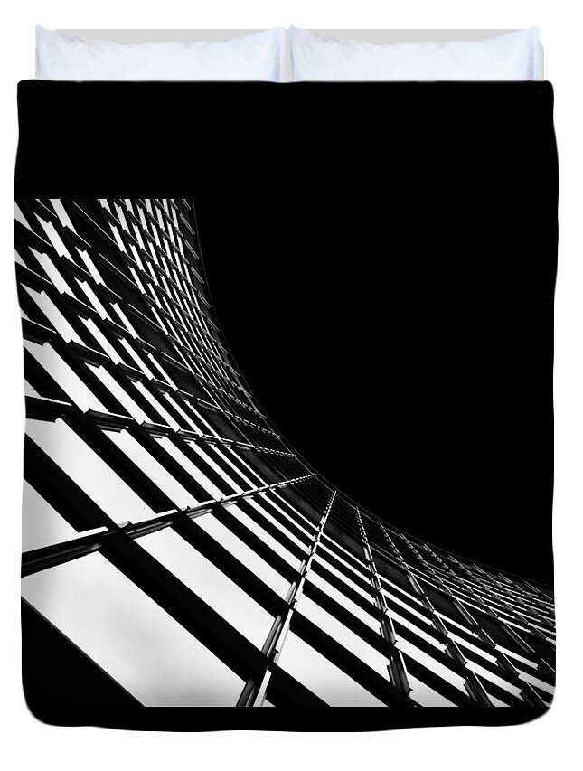 Viewpoint Duvet Cover featuring the photograph City Hall by Roland Shainidze Photogaphy