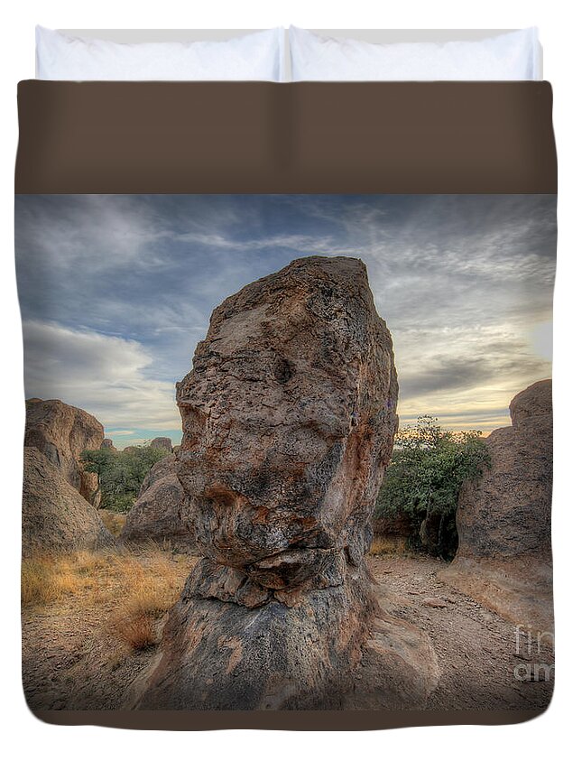 City Of Rocks Duvet Cover featuring the photograph City of Rocks by Martin Konopacki