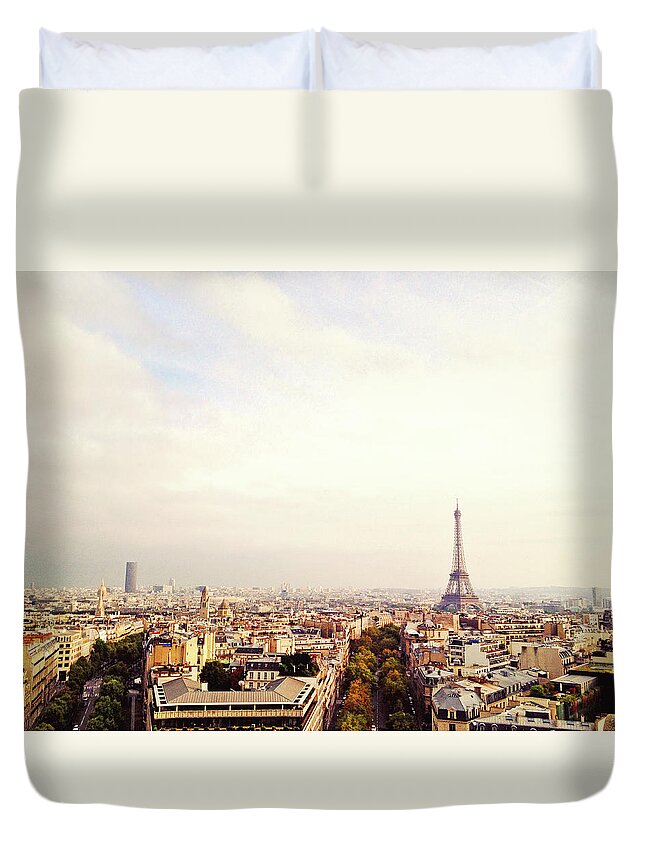 Tranquility Duvet Cover featuring the photograph City Paris by M Swiet Productions