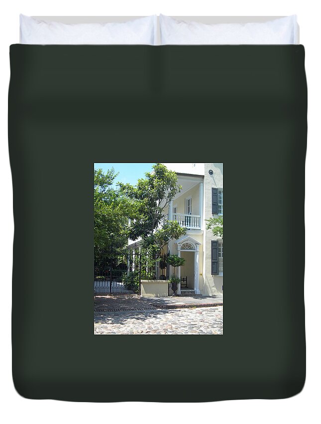 Charleston Duvet Cover featuring the photograph Classic Charleston by Deborah Ferree