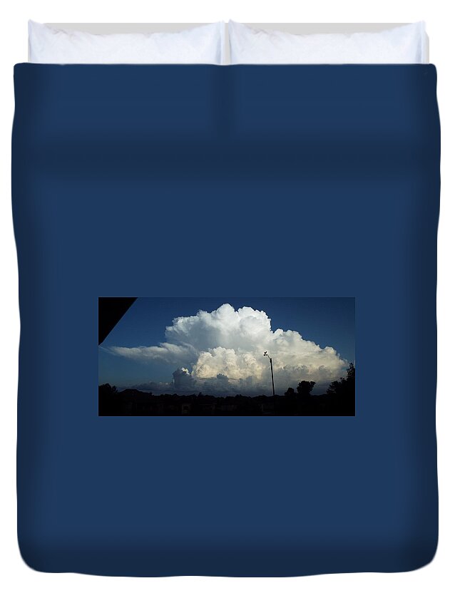 Prairie Duvet Cover featuring the photograph Classic Weather by Caryl J Bohn