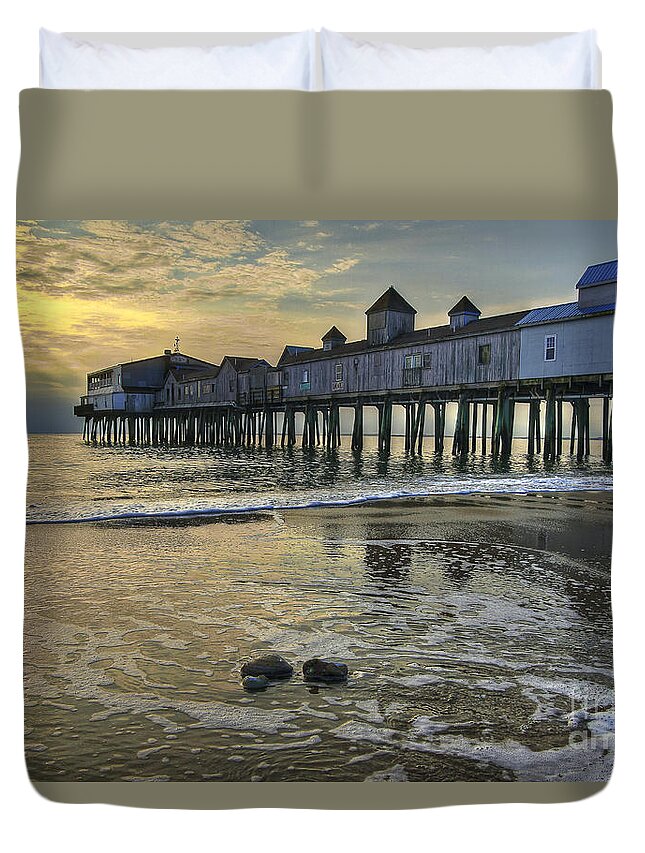 Oob Duvet Cover featuring the photograph Cleansing The Day by Brenda Giasson