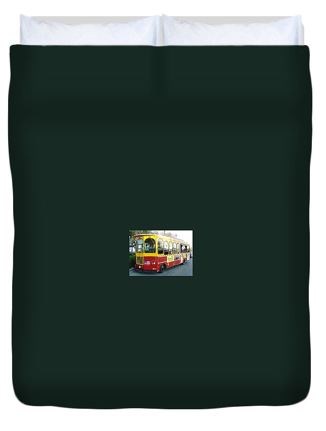 Jolly Trolley Duvet Cover featuring the photograph Clearwater Jolly by David Nicholls