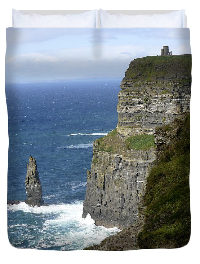 Travel Duvet Cover featuring the photograph Cliffs of Moher 7 by Mike McGlothlen