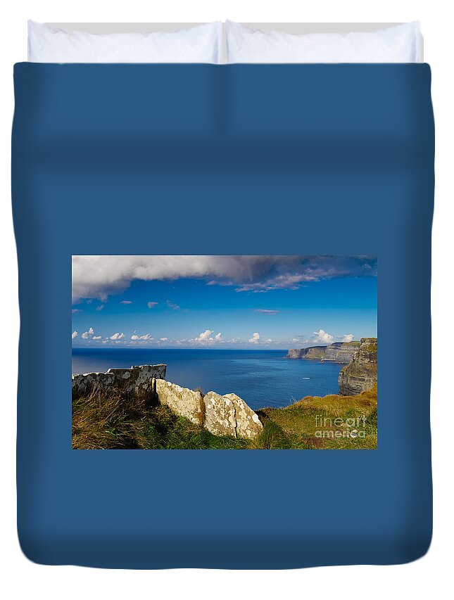 Ireland Duvet Cover featuring the photograph Cliffs of Moher by Juergen Klust