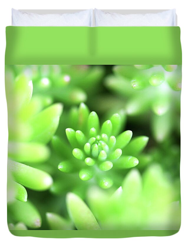 Bud Duvet Cover featuring the photograph Close Up Of Buds by Visage