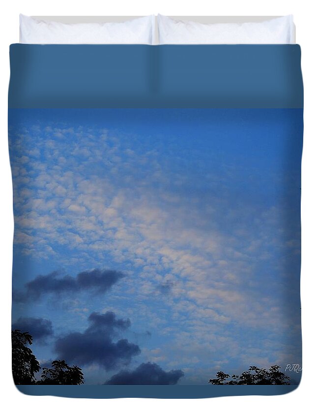 Clouds Duvet Cover featuring the photograph Clouds by PJQandFriends Photography