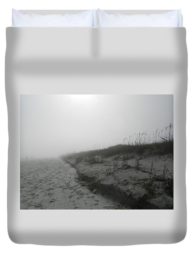 Sea Duvet Cover featuring the photograph Coastal Low Tide by Deborah Ferree