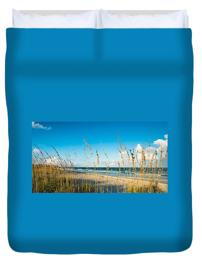 Cocoa Beach Duvet Cover featuring the photograph Cocoa Beach by Raul Rodriguez