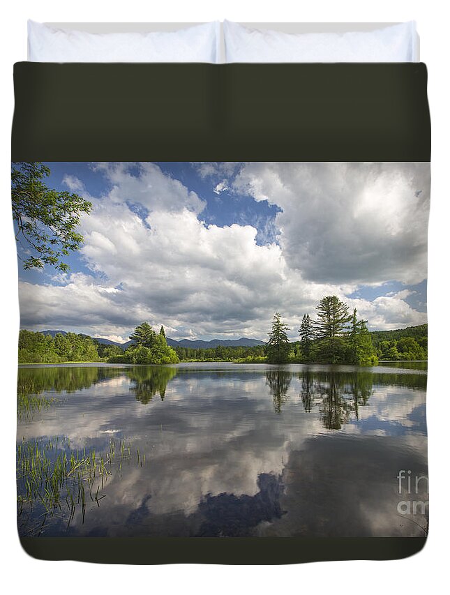 Coffin Pond Duvet Cover featuring the photograph Coffin Pond - Sugar Hill New Hampshire by Erin Paul Donovan