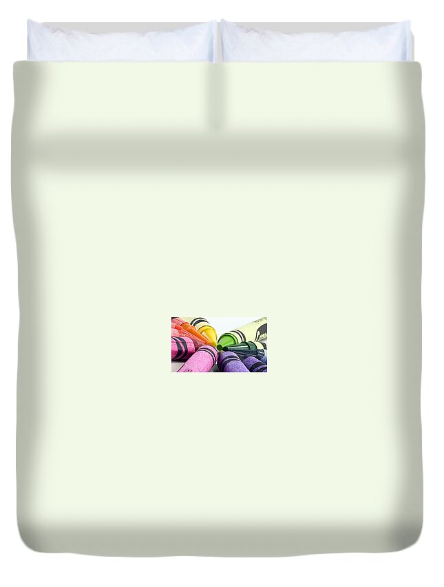 Color Duvet Cover featuring the photograph Color Huddle by Mark McKinney