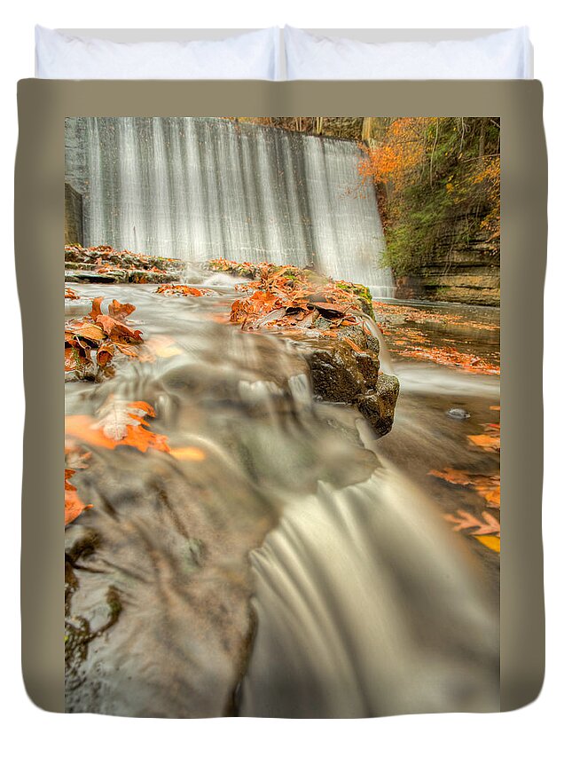 Fall Leaves Duvet Cover featuring the photograph Color of Autumn by John Magyar Photography