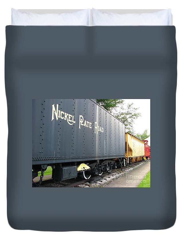 Nickel Plate Railroad Duvet Cover featuring the photograph Color of Nickel by Michael Krek