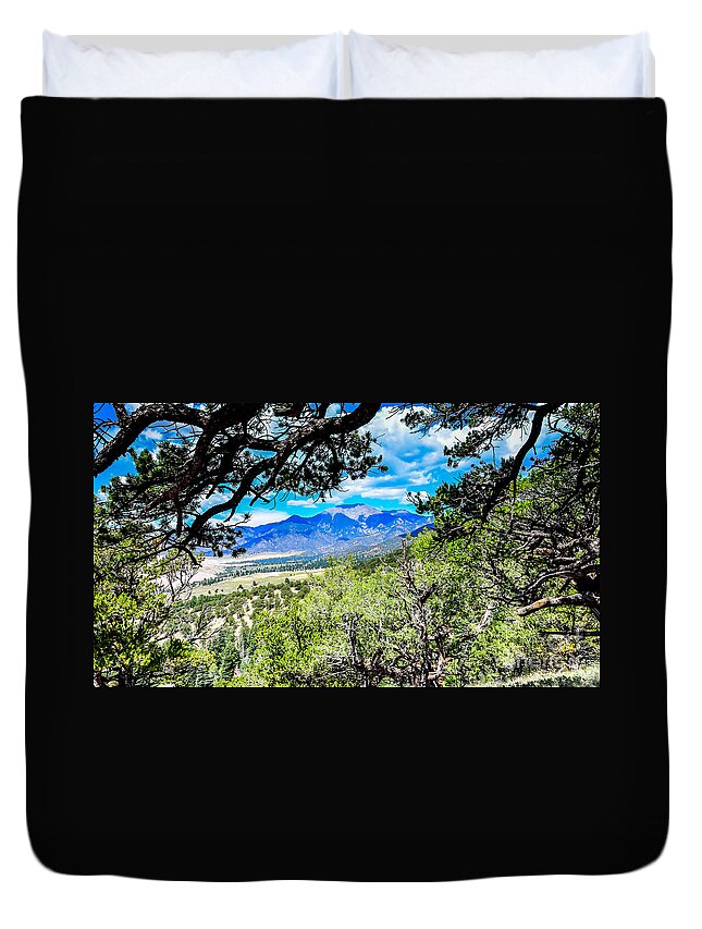 Colorado Duvet Cover featuring the photograph Colorado Hiking View by Debra Martz