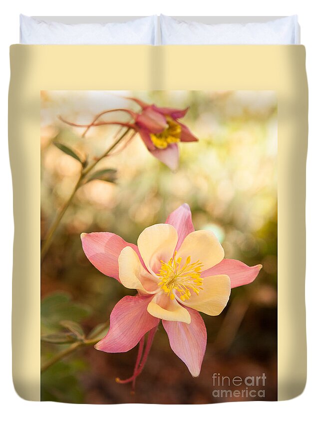  Duvet Cover featuring the photograph Columbine by Roselynne Broussard