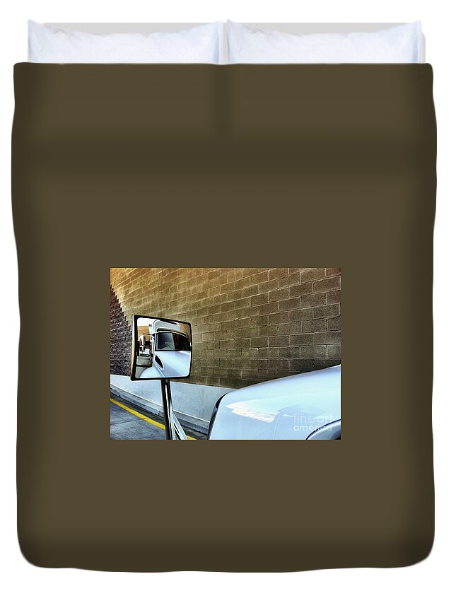Business Duvet Cover featuring the photograph Commercial Truck by Bryan Mullennix