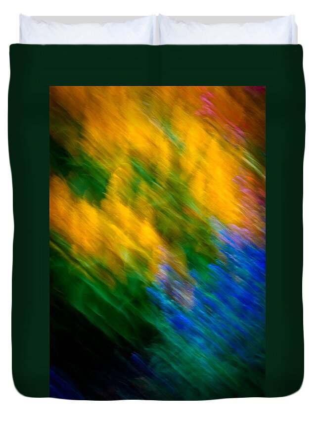 Flowers Duvet Cover featuring the photograph Cosmic Color by Christie Kowalski