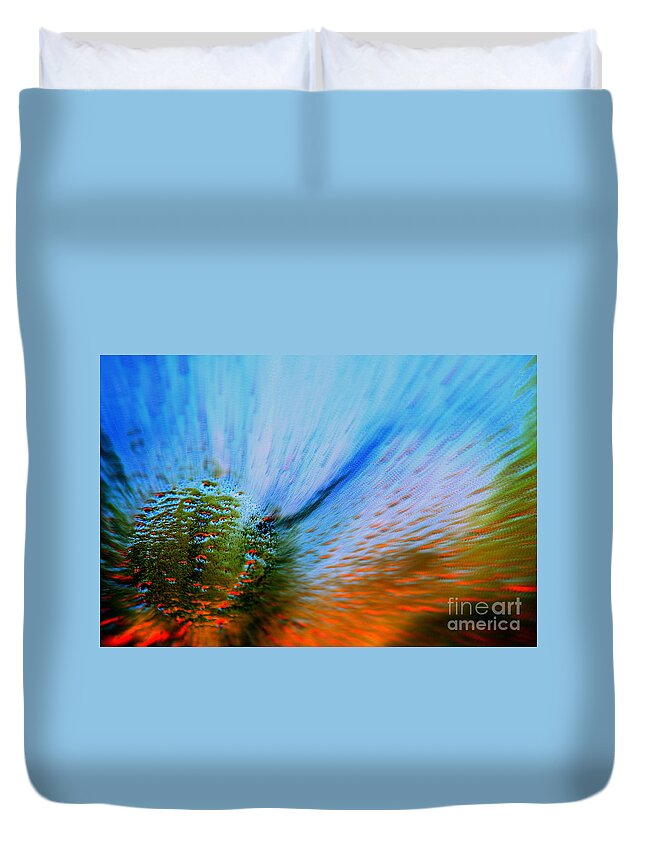 Cosmic Duvet Cover featuring the photograph Cosmic Series 006 - Under the Sea by Larry Ward
