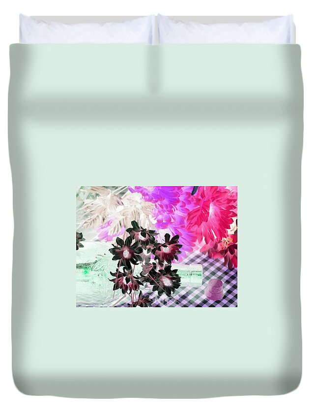 Flower Duvet Cover featuring the photograph Country Charm - PhotoPower 376 by Pamela Critchlow