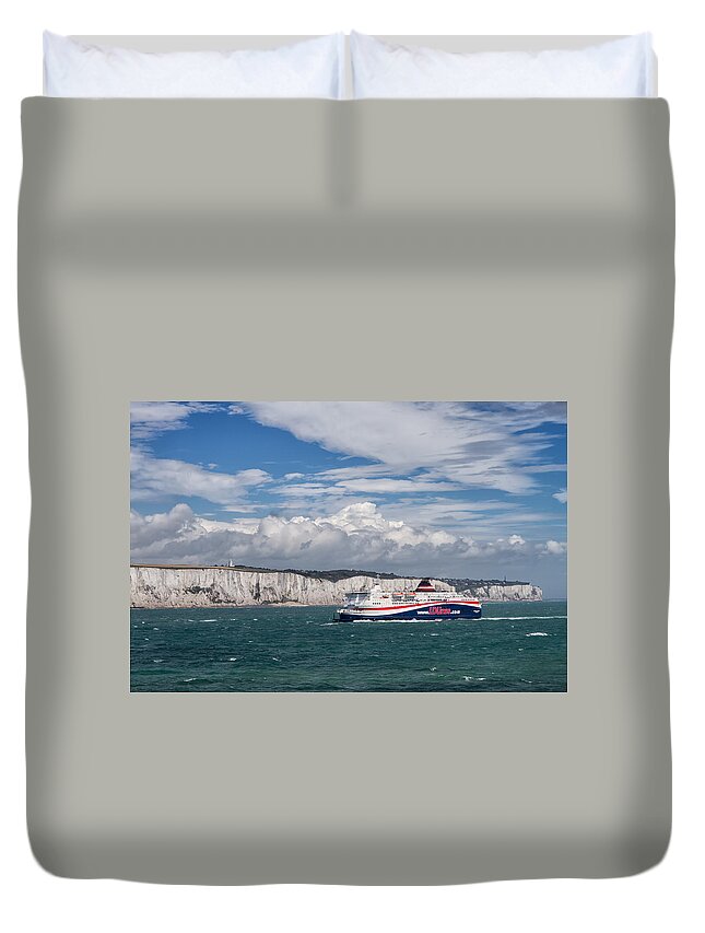 Europe Duvet Cover featuring the photograph Crossing the English Channel by Tim Stanley
