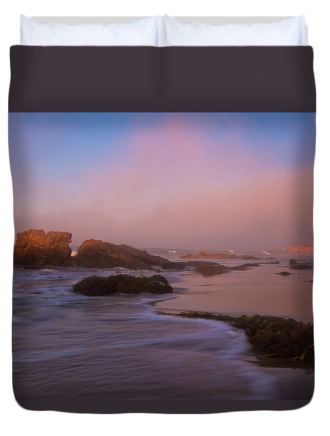 Crystal Cove State Park Duvet Cover featuring the photograph Crystal Cove State Park by Ronda Kimbrow
