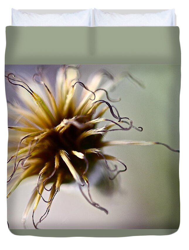 Nature Duvet Cover featuring the photograph Curls by Tracy Male