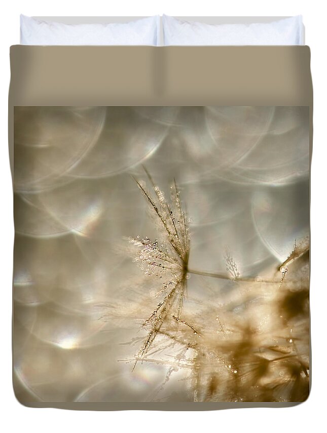 Dandelions Duvet Cover featuring the photograph Dandelion Heaven by Peggy Collins