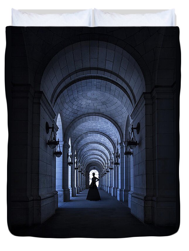 Tunnel Duvet Cover featuring the photograph Dangerous Charm by Evelina Kremsdorf