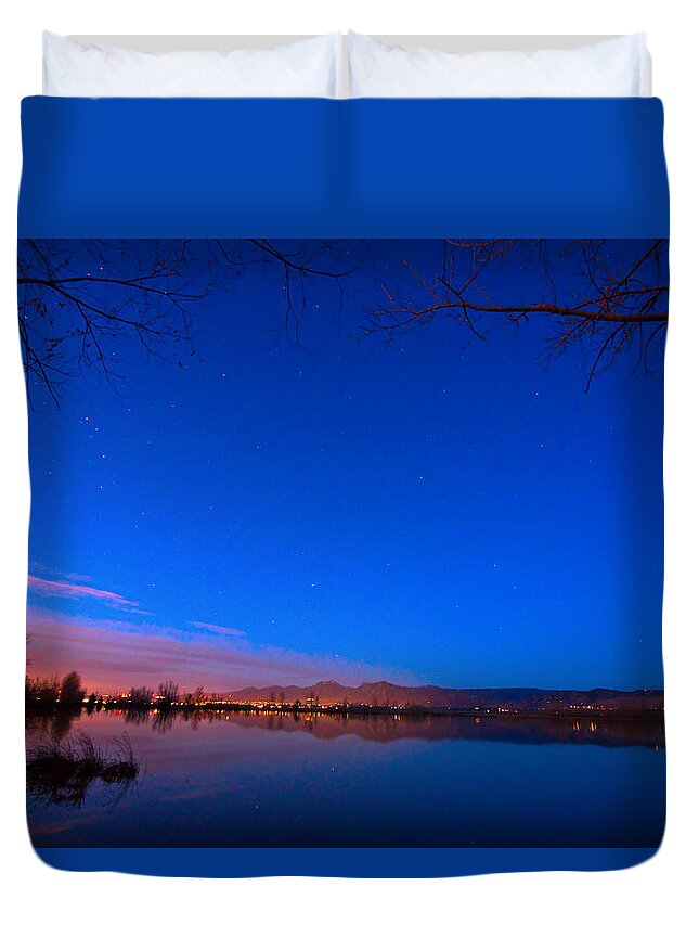 Dawn Duvet Cover featuring the photograph Dawn The Beginning Of The Twilight by James BO Insogna