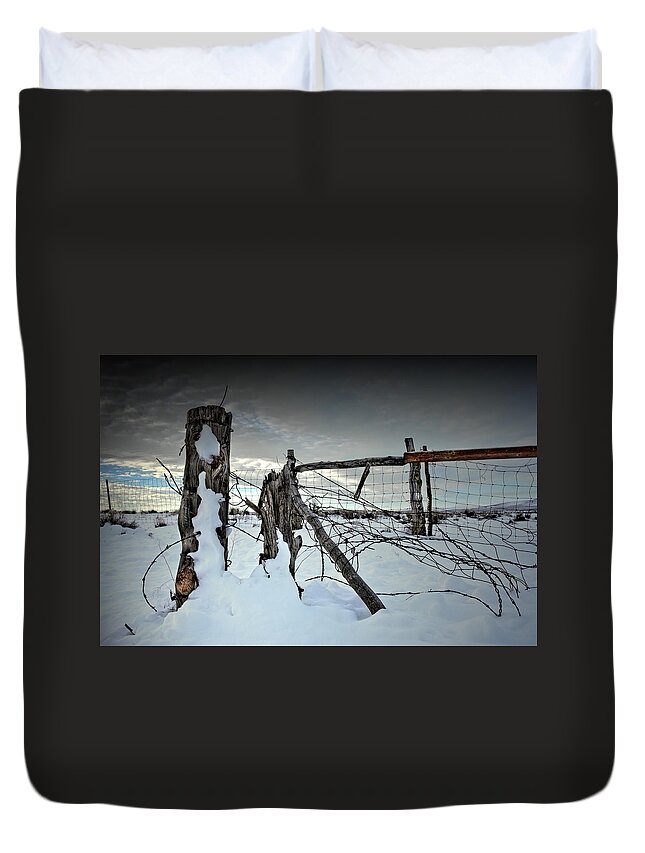 Winter Duvet Cover featuring the photograph Days Of Zero by Mark Ross