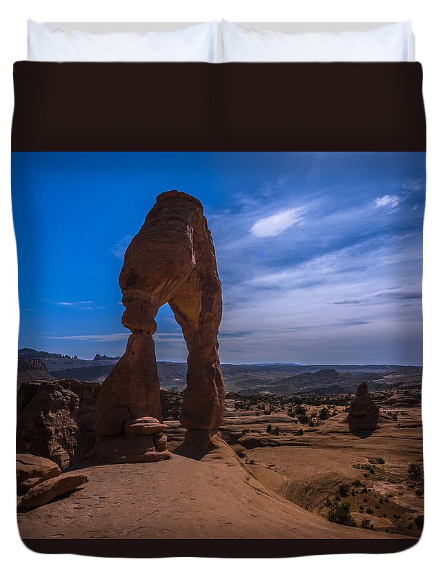 Delicate Arch Duvet Cover featuring the photograph Delicate Arch Image 3 by Jonathan Davison