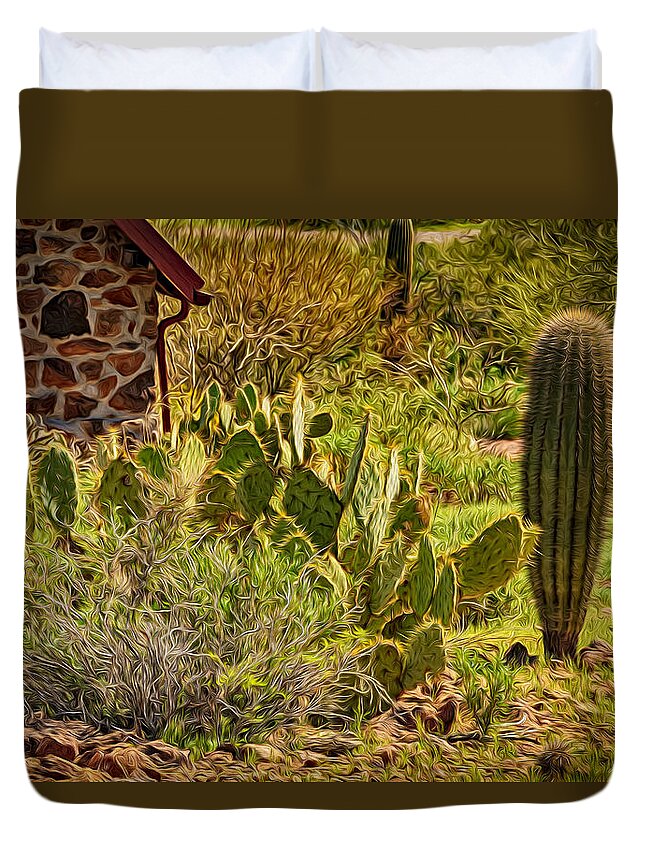 Arizona Duvet Cover featuring the photograph Desert Dream by Mark Myhaver