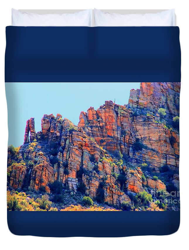 Sabino Canyon Duvet Cover featuring the photograph Desert Paint by Tap On Photo