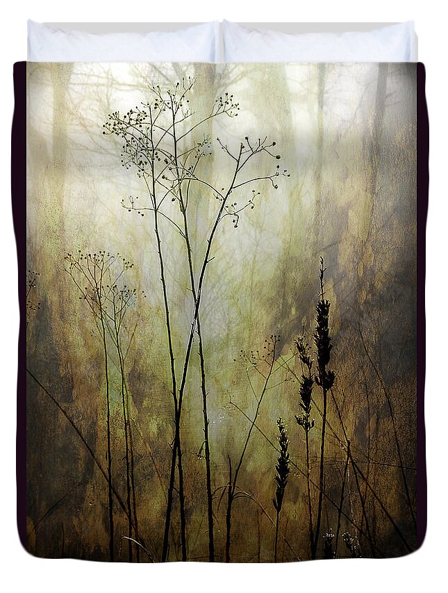 Fog Duvet Cover featuring the photograph Destiny Of The Silence by Michael Eingle