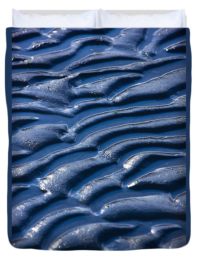 Detail Of Ripples In The Mud At Womens Duvet Cover For Sale By