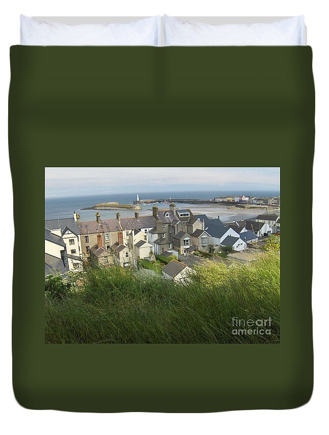 Landscape Duvet Cover featuring the photograph Donaghadee Northern Ireland View from The Moat by Brenda Brown