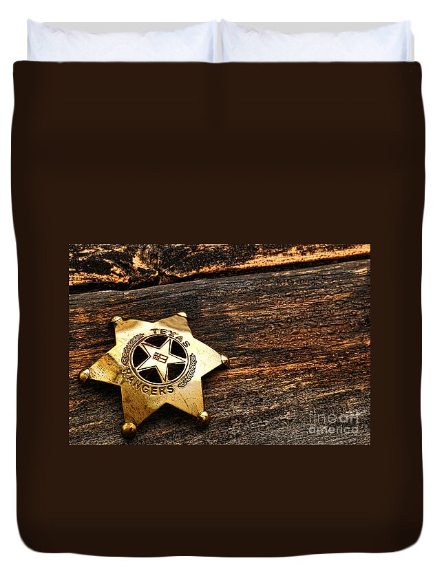 Texas Duvet Cover featuring the photograph Don't Mess by Olivier Le Queinec