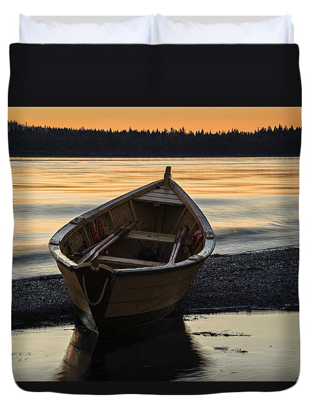 Dory Duvet Cover featuring the photograph Dory at Dawn by Marty Saccone