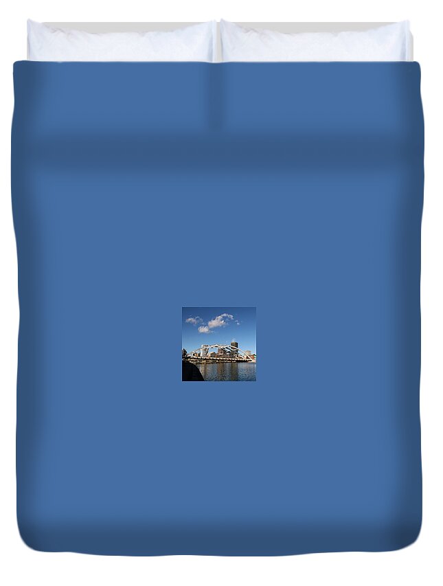 Rochester Duvet Cover featuring the photograph Downtown Rochester by Justin Connor