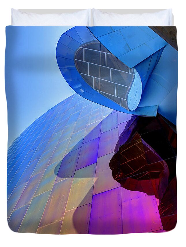 Architecture As Art Duvet Cover featuring the photograph E M P Abstract by Chris Anderson