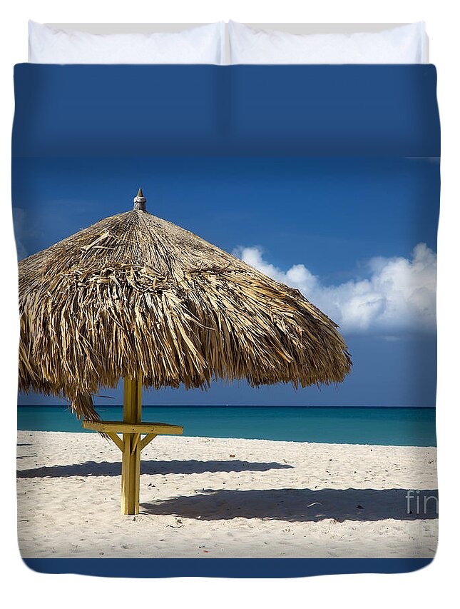 Aruba Duvet Cover featuring the photograph Eagle Beach - Aruba by Brian Jannsen