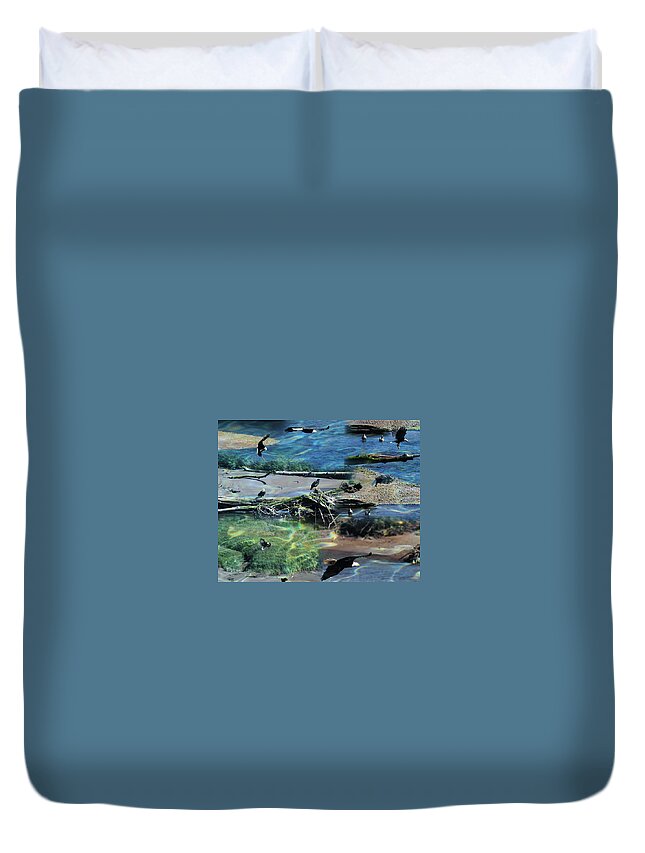 Eagles Duvet Cover featuring the photograph Eagles - Birds of Prey by Marie Jamieson