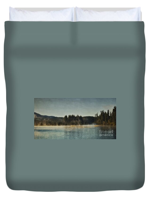 Waterscape Duvet Cover featuring the photograph Early Morning by Priska Wettstein